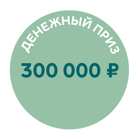 Денежный приз 300 000 ₽
