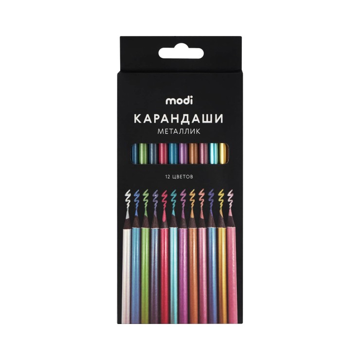 Карандаш металлик, 12 шт